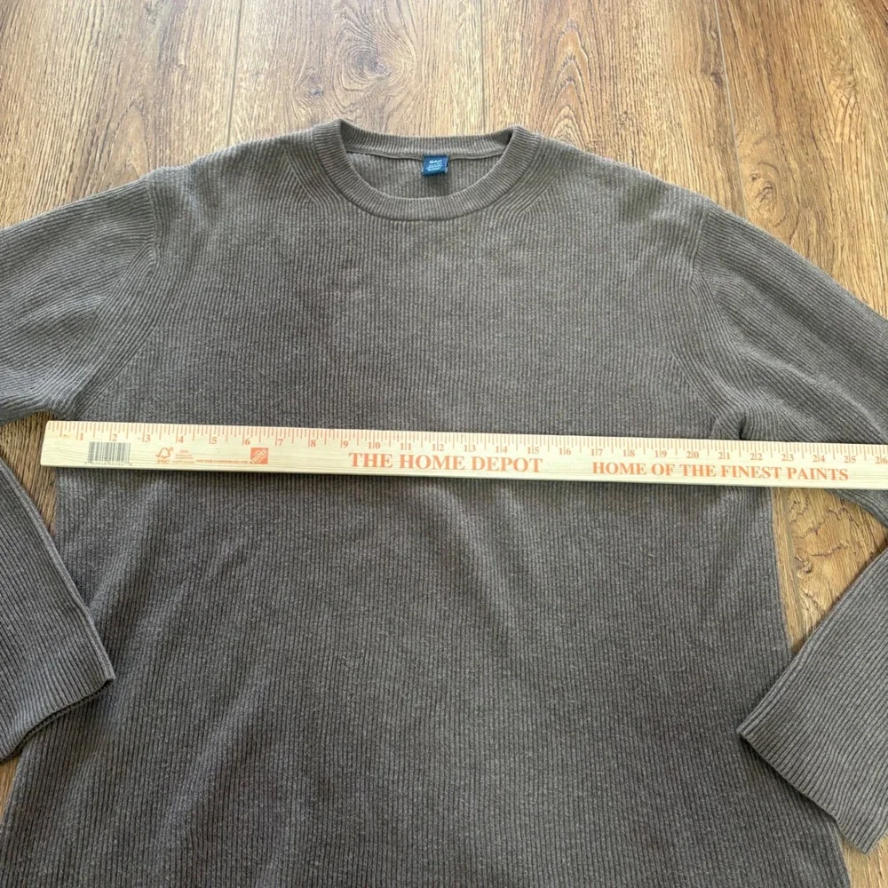 Vintage‎ Gap Sweater Mens XL Brown Cotton Knit Crewneck Pullover Hong Kong y2k